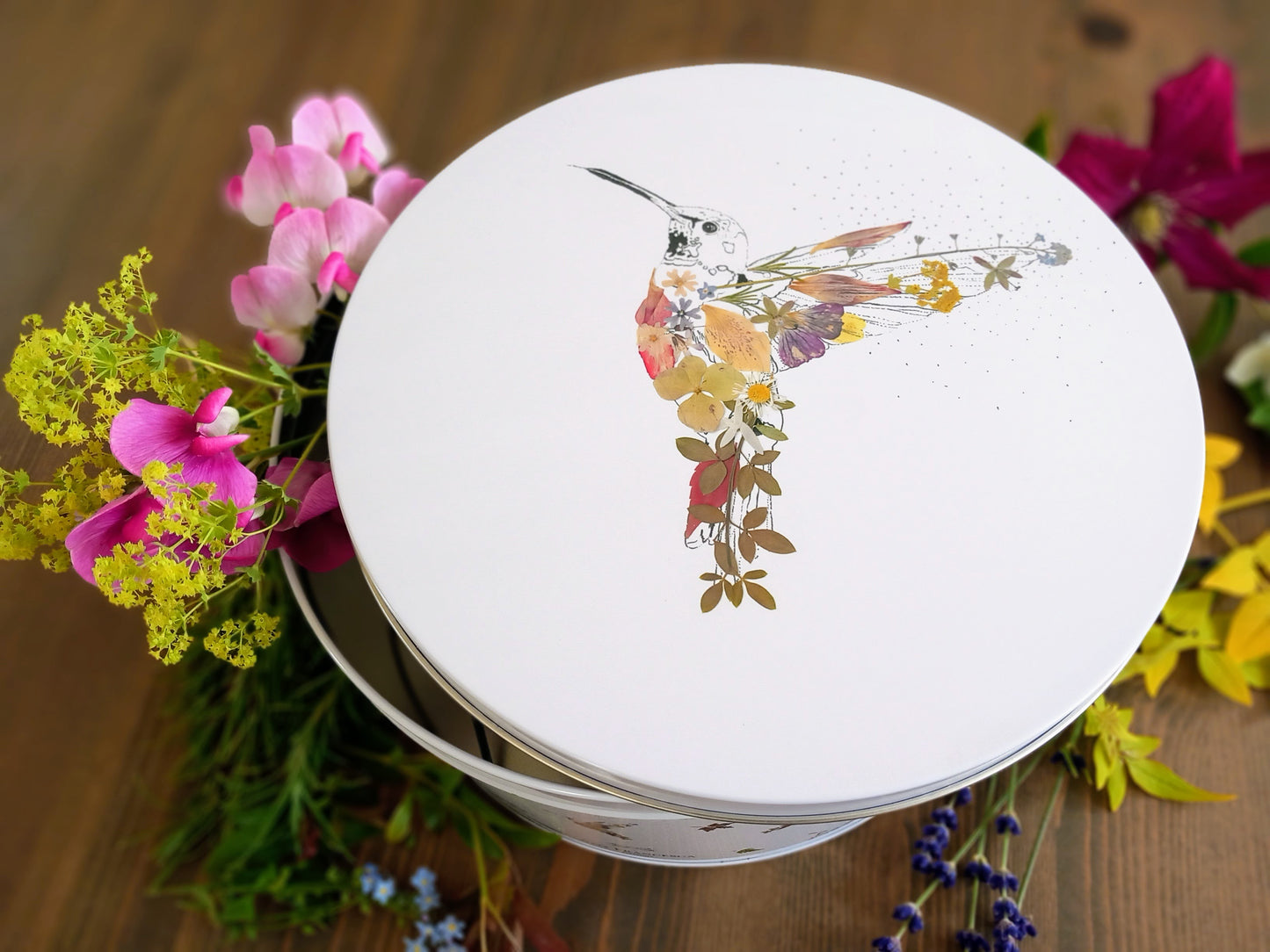 -Large Storage Tins- 'Hummingbird'