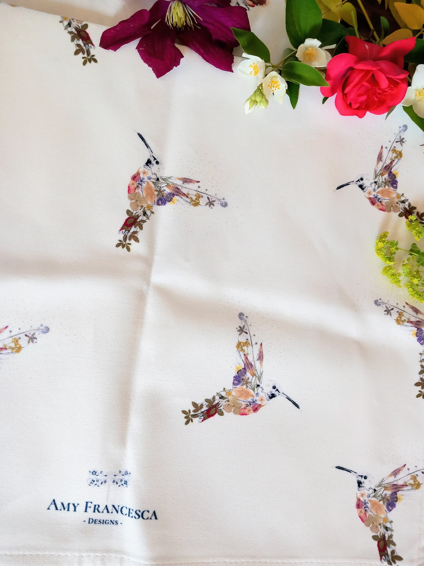 -Tea Towels- 'Hello Hummingbirds'