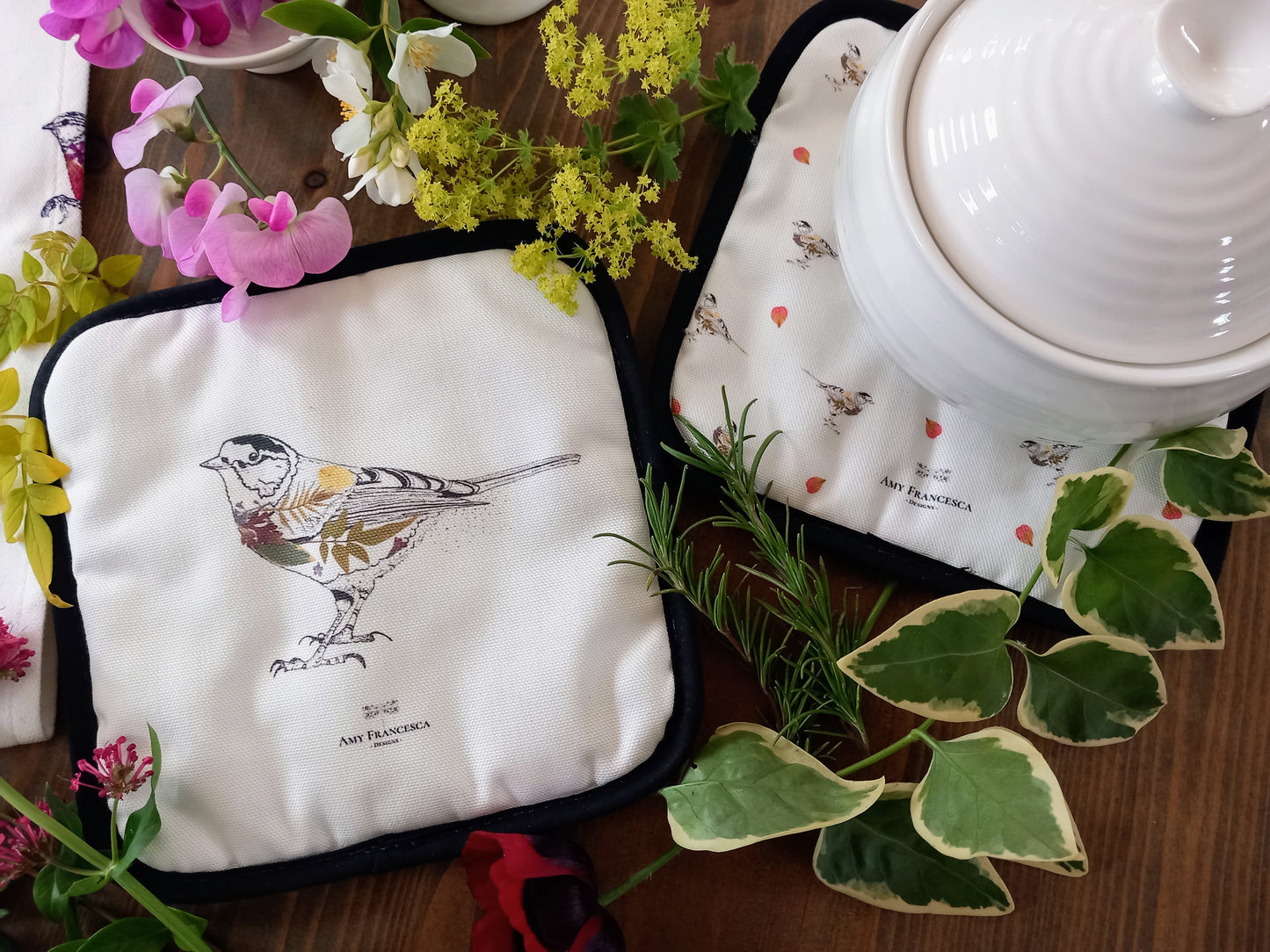 -Pot Holders- 'Great Tit'