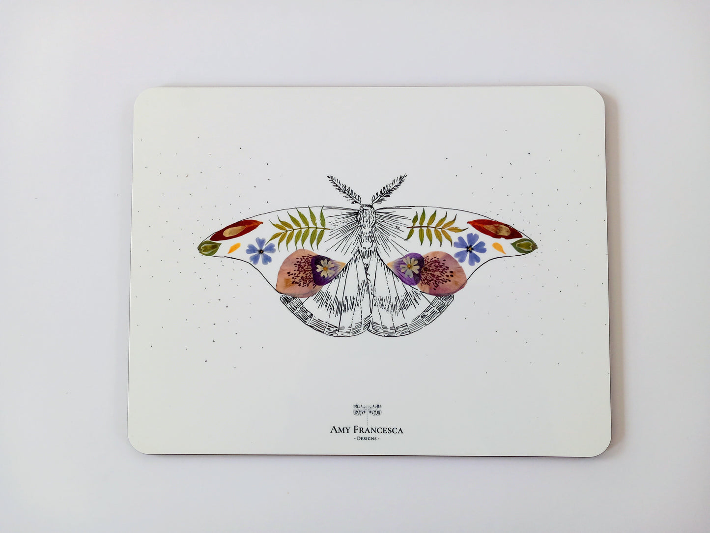 -Placemats- 'Floral Moth' (Set of 4)
