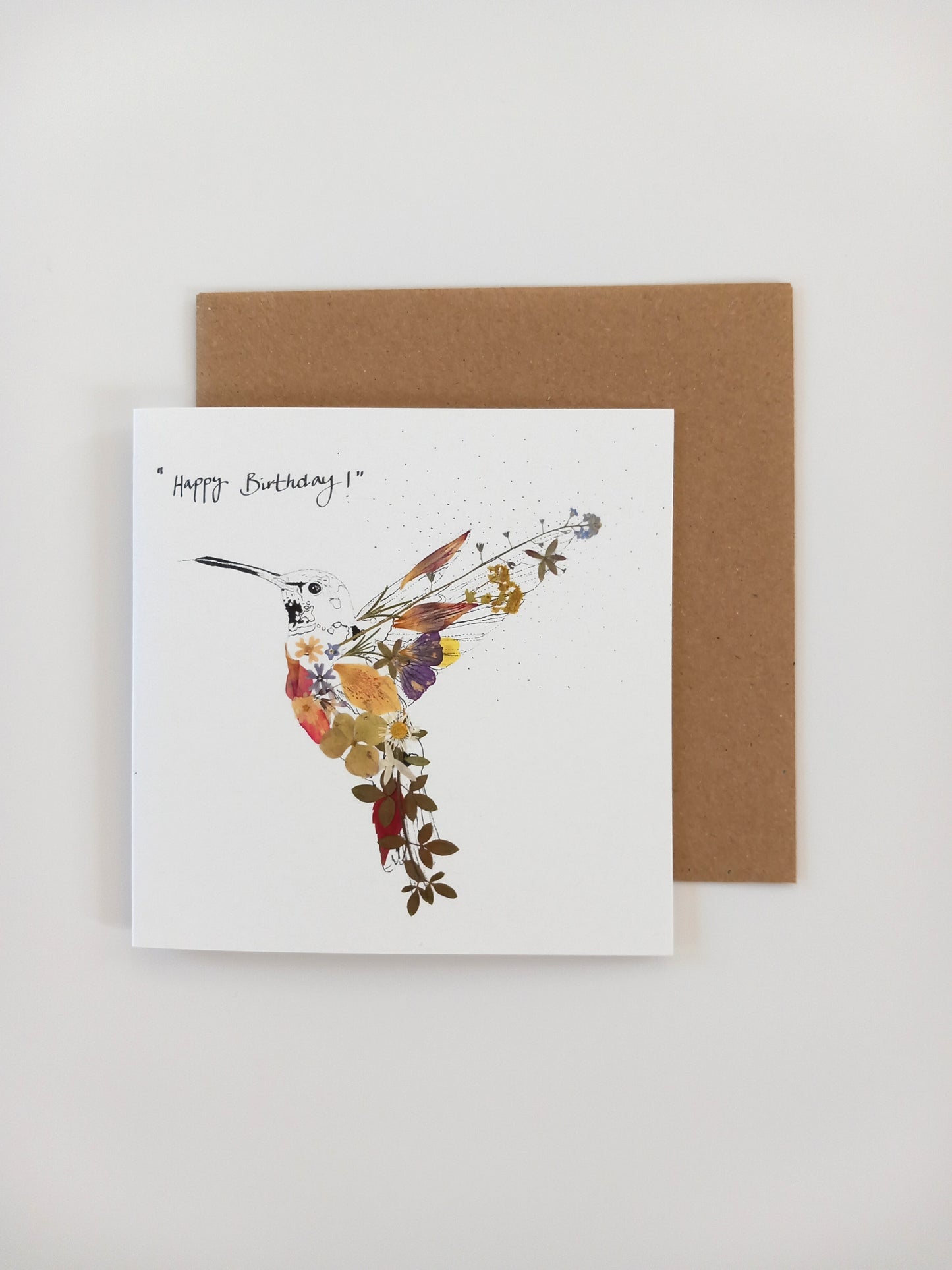 -Cards- 'Hummingbird' (Cover message: "Happy Birthday!")
