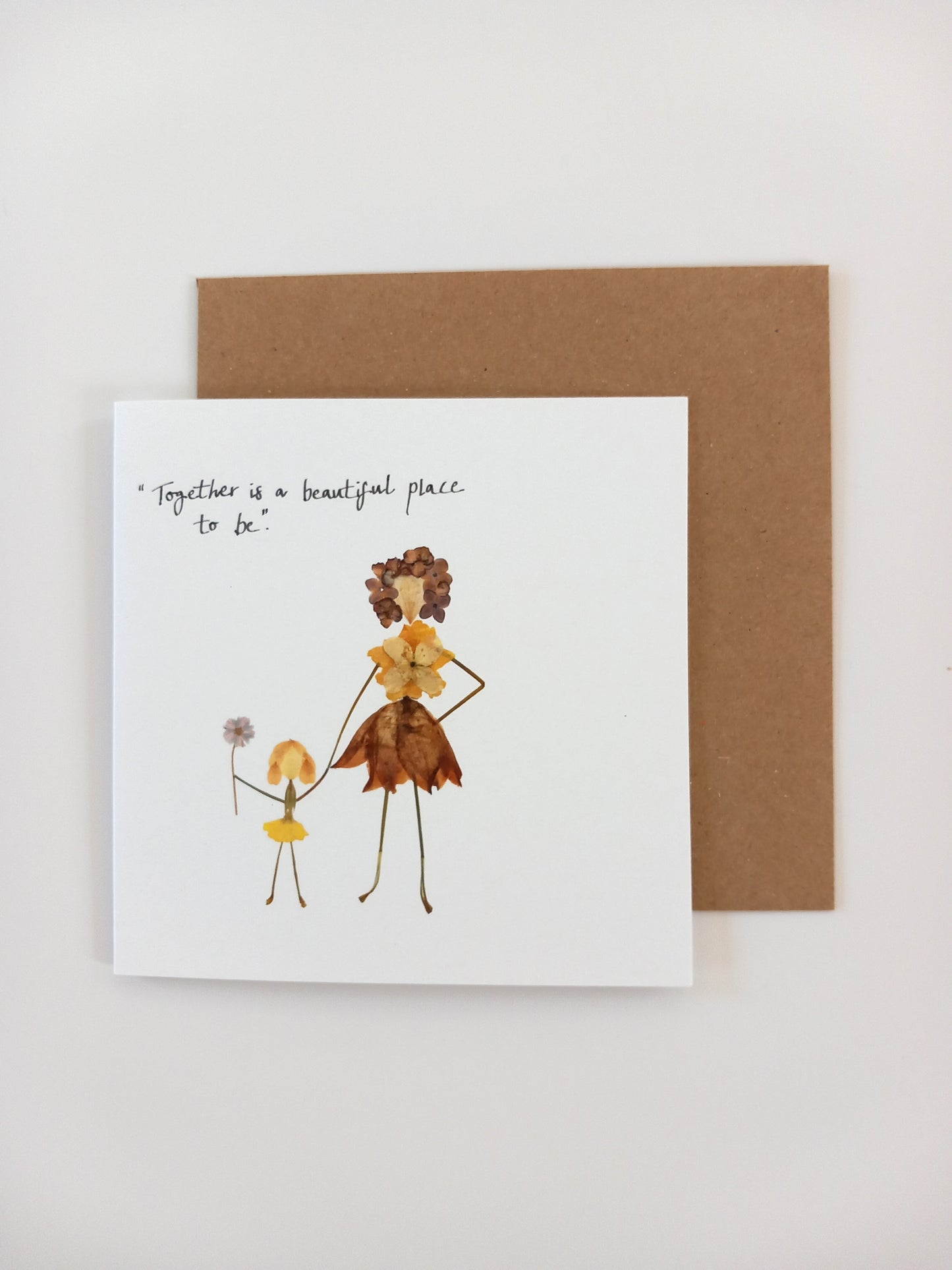 -Cards- 'Holding Hands' (Cover message: "Together is a beautiful place to be"