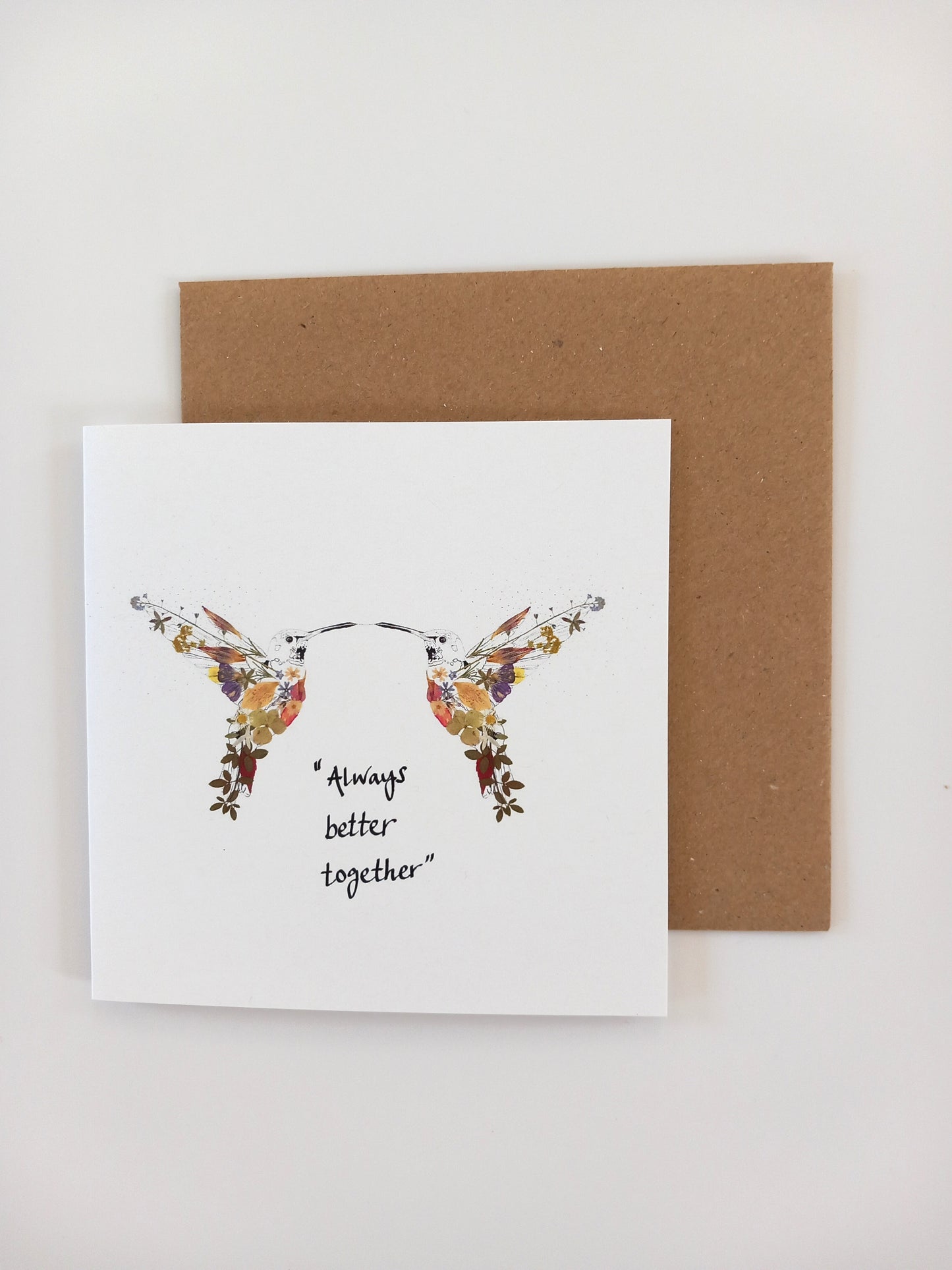 -Cards- 'Heavenly Hummingbirds' (Cover message: "Always better together")