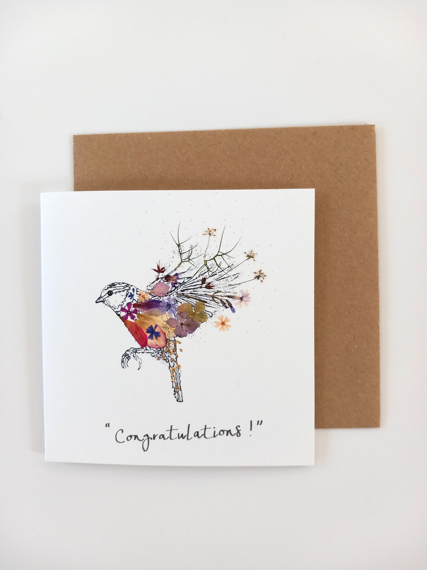 -Cards- 'Bird in Flight' (Cover message: "Congratulations!")