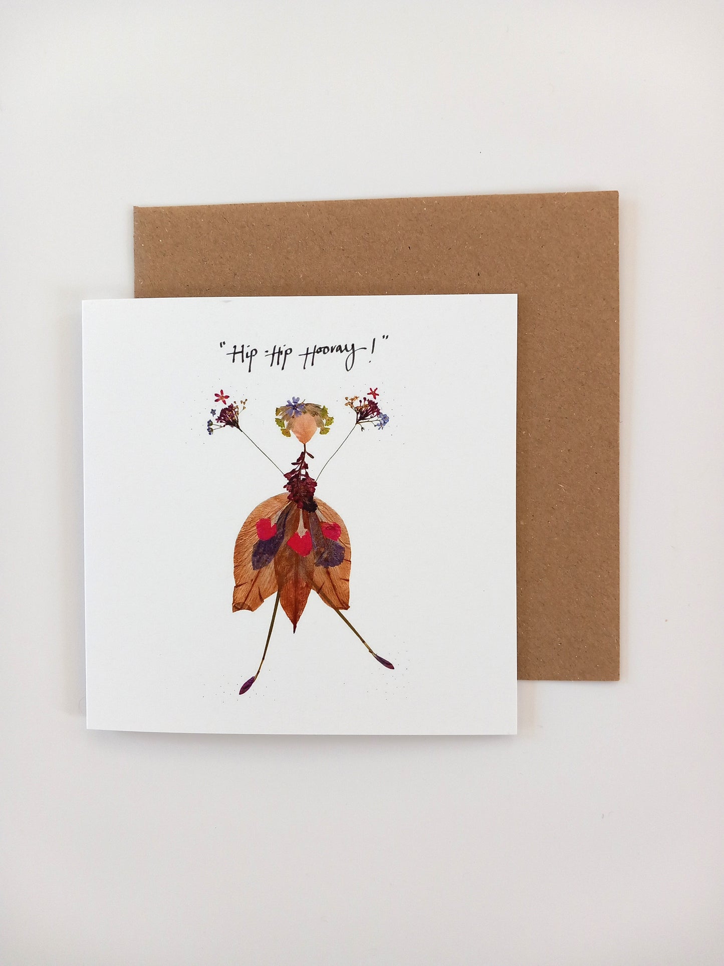 -Cards- 'Flower Girl' (Cover message: "Hip-Hip Hooray!")