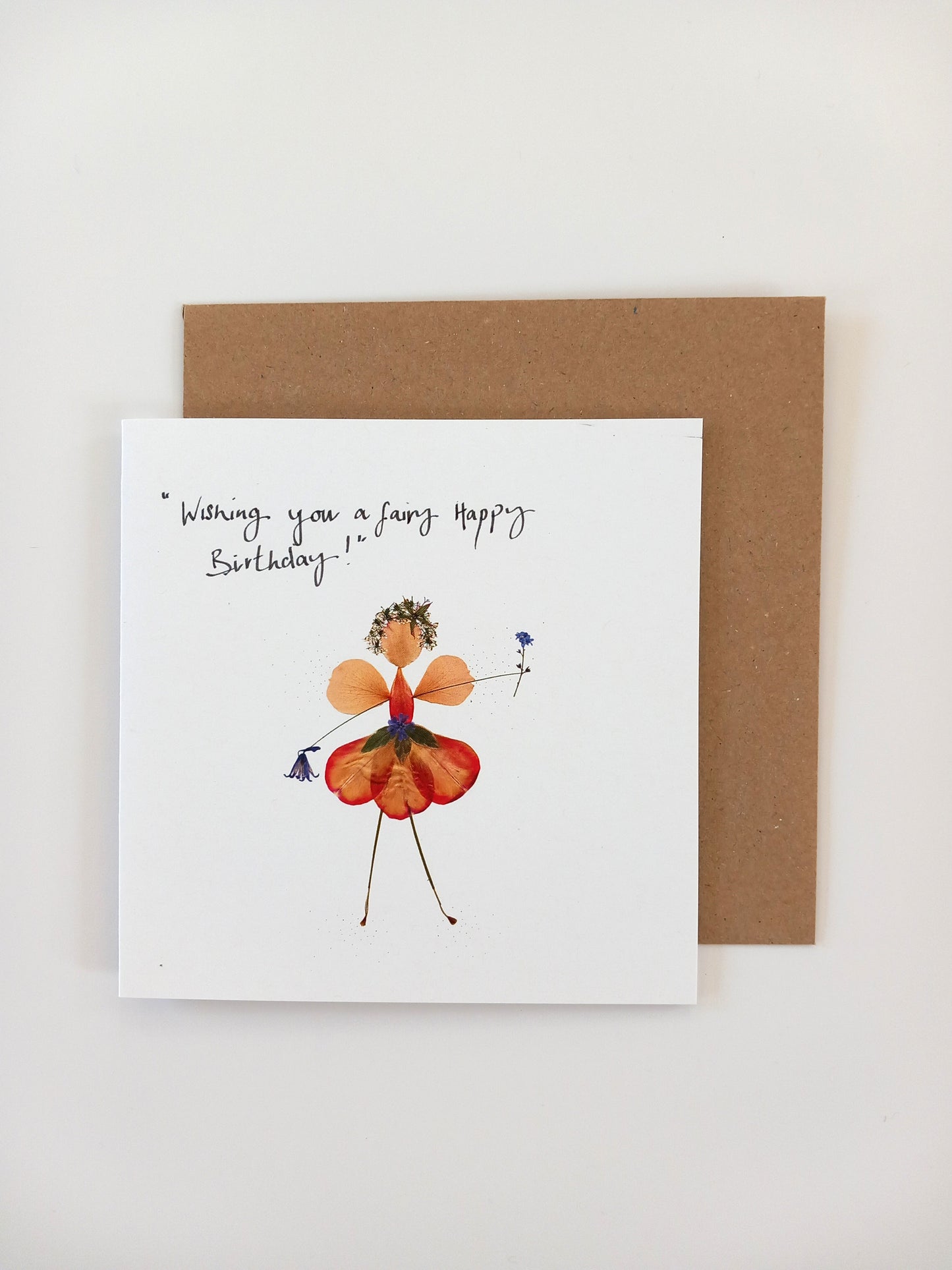 -Cards- 'Petal Pixie' (Cover message: "Wishing you a fairy Happy Birthday!")