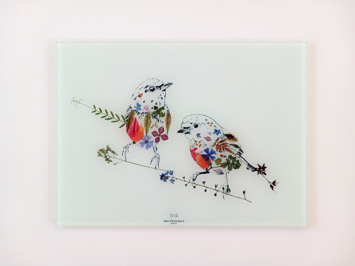 -Glass Chopping Boards- 'Robin Duo'
