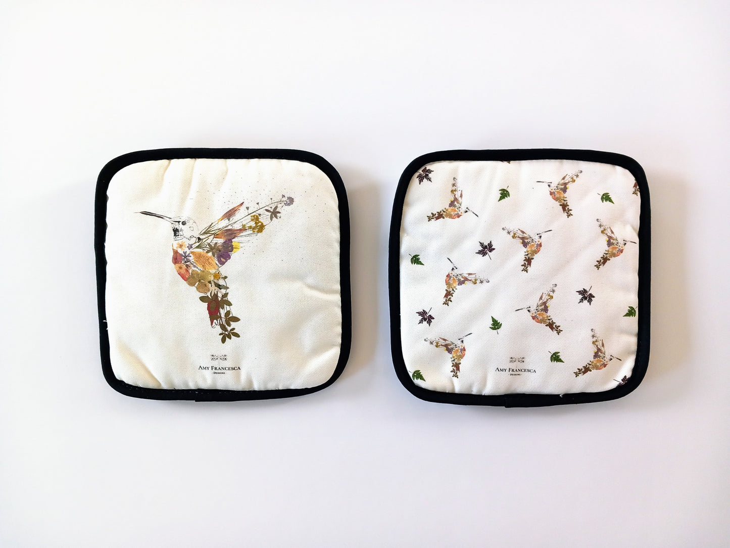 -Pot Holders- 'Hummingbird'
