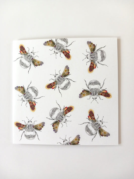 -Cards- 'Busy Flower Bees' (Pack of 10)