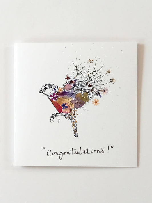 -Cards- 'Bird in Flight' (Cover message: "Congratulations!")