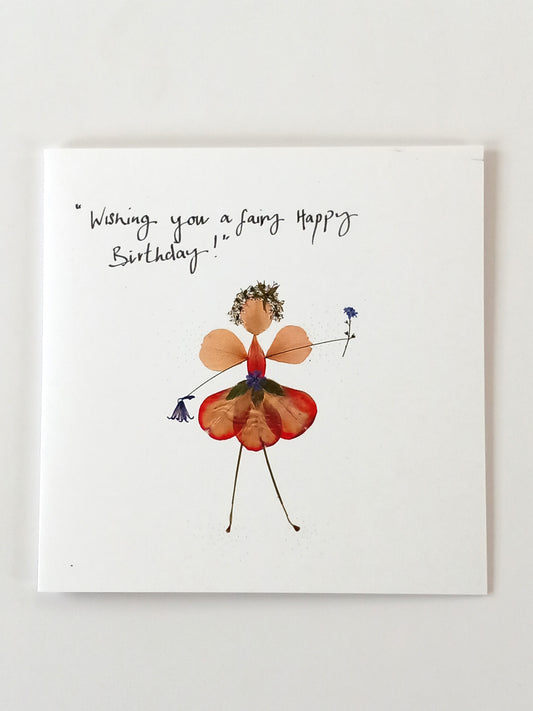 -Cards- 'Petal Pixie' (Cover message: "Wishing you a fairy Happy Birthday!")