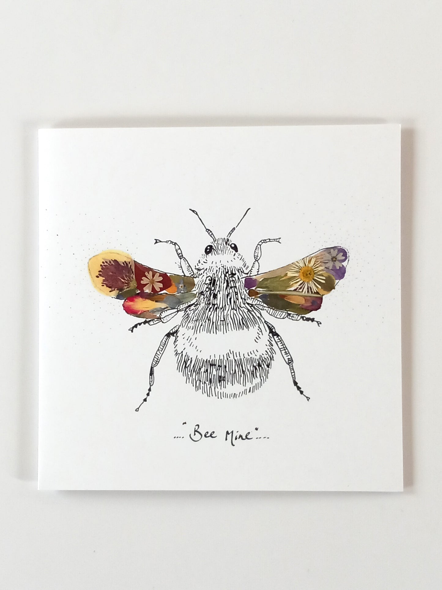 -Cards- 'Flower Bee' (Cover message: "Bee Mine")