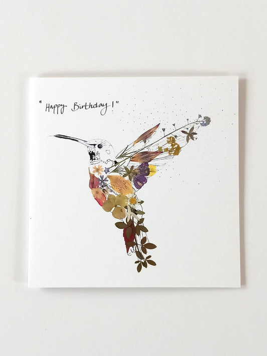 -Cards- 'Hummingbird' (Cover message: "Happy Birthday!")