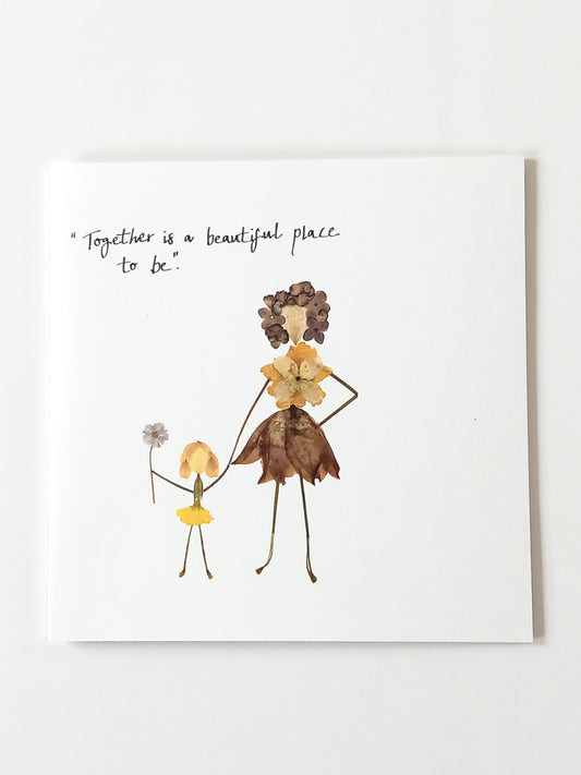 -Cards- 'Holding Hands' (Cover message: "Together is a beautiful place to be"