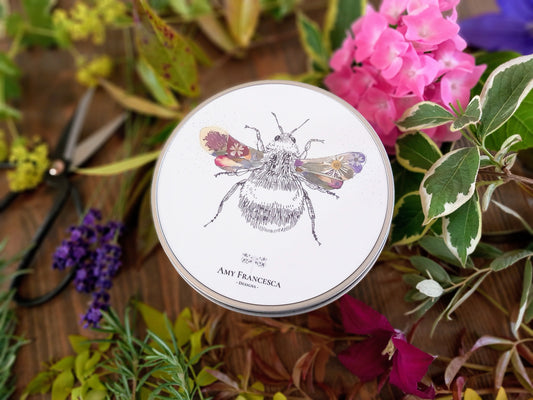 -Small Storage Tins- 'Flower Bee'