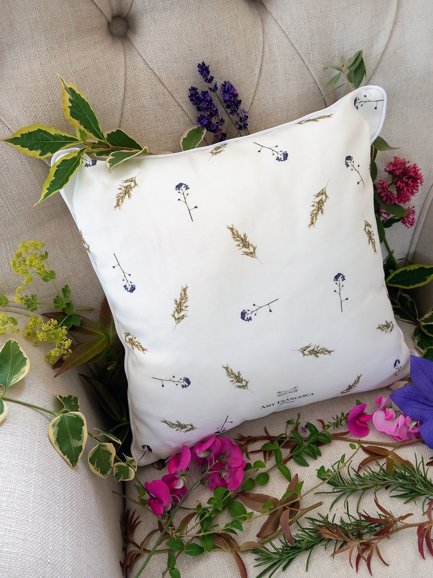 -Cushions- 'Kissing Birds' (Double-Sided Print)