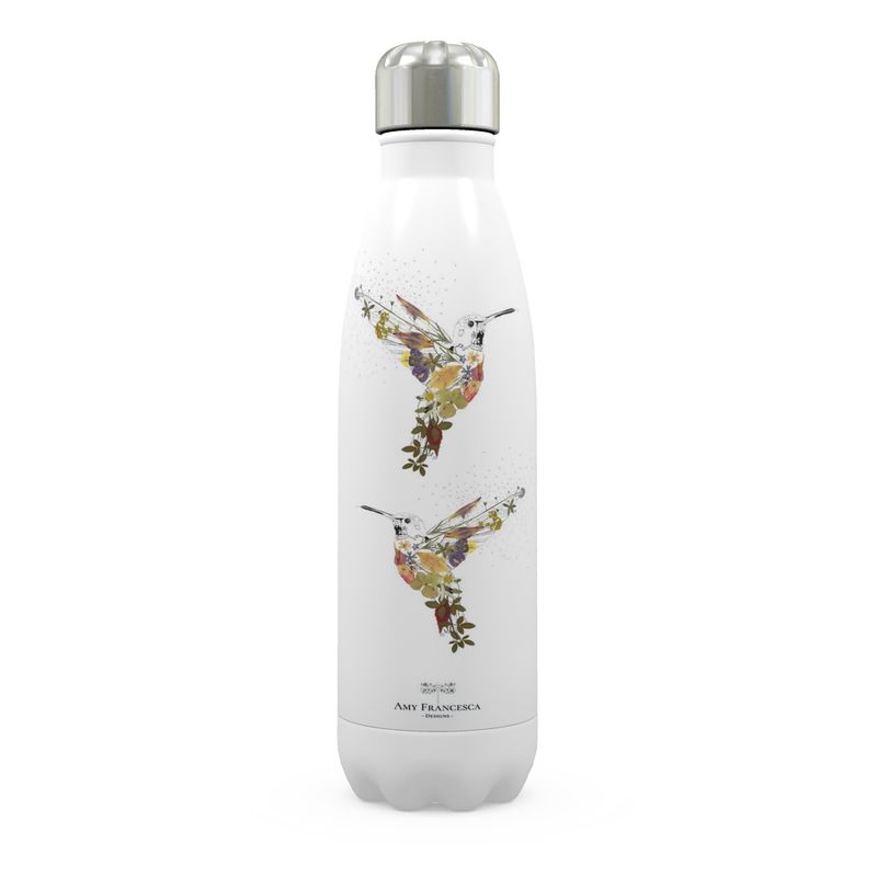 -Insulated Stainless Steel Water Bottles- 'Happy Hummingbirds'