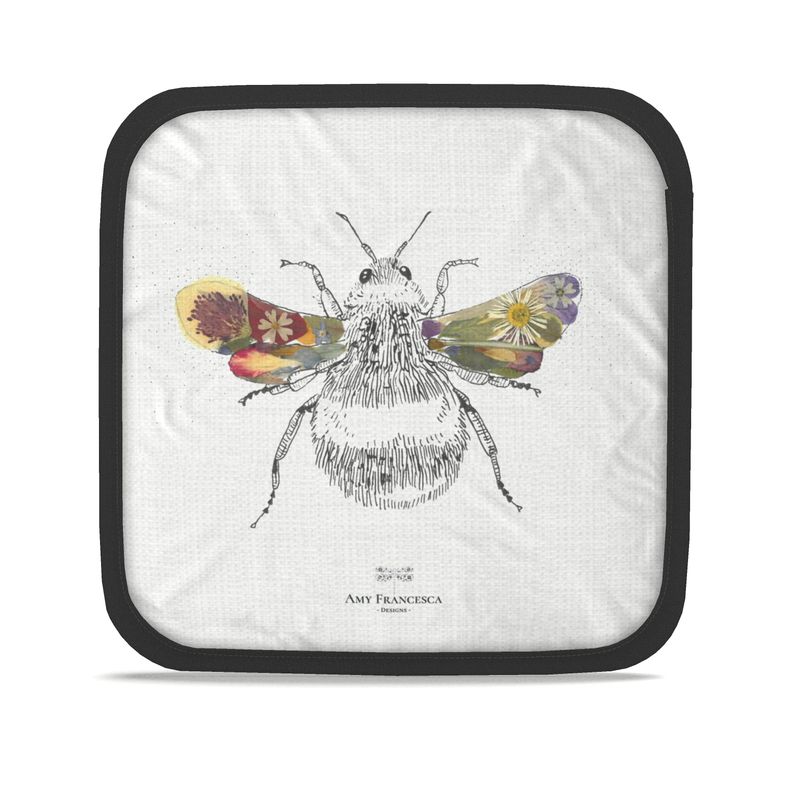-Pot Holders- 'Flower Bee'