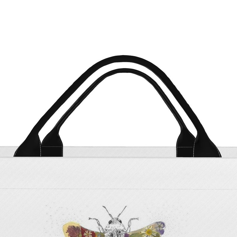 -Tote Bags- Carryall Tote 'Busy Flower Bees'