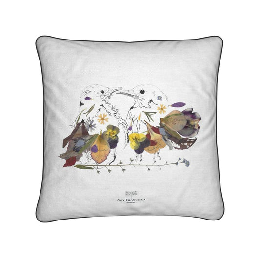 -Cushions- 'Kissing Birds' (Single-Sided Print)