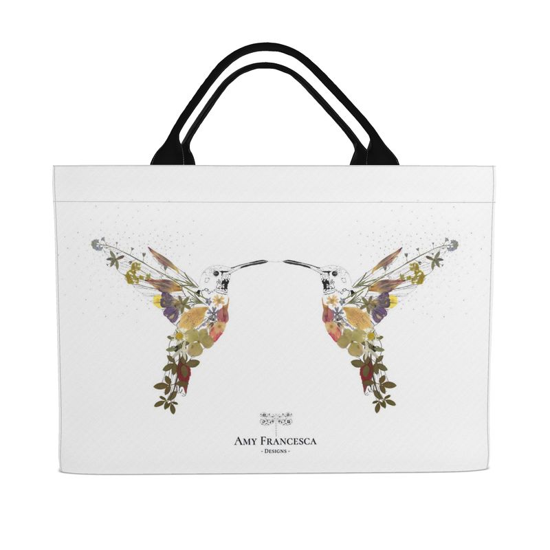 -Tote Bags- Carryall Tote 'Heavenly Hummingbirds'
