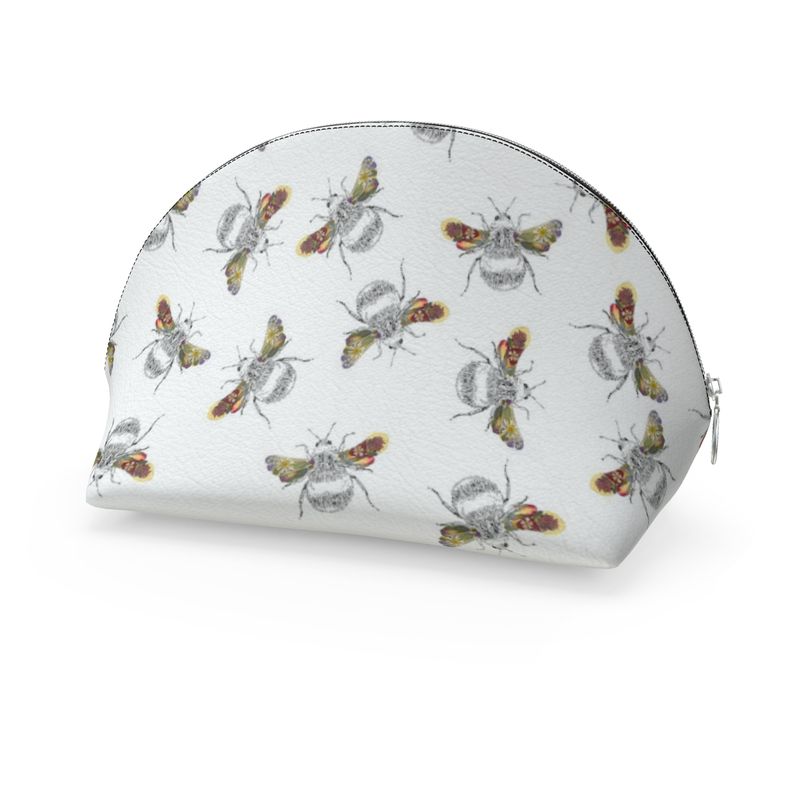 -Cosmetic Bags- Regular 'Busy Flower Bees'