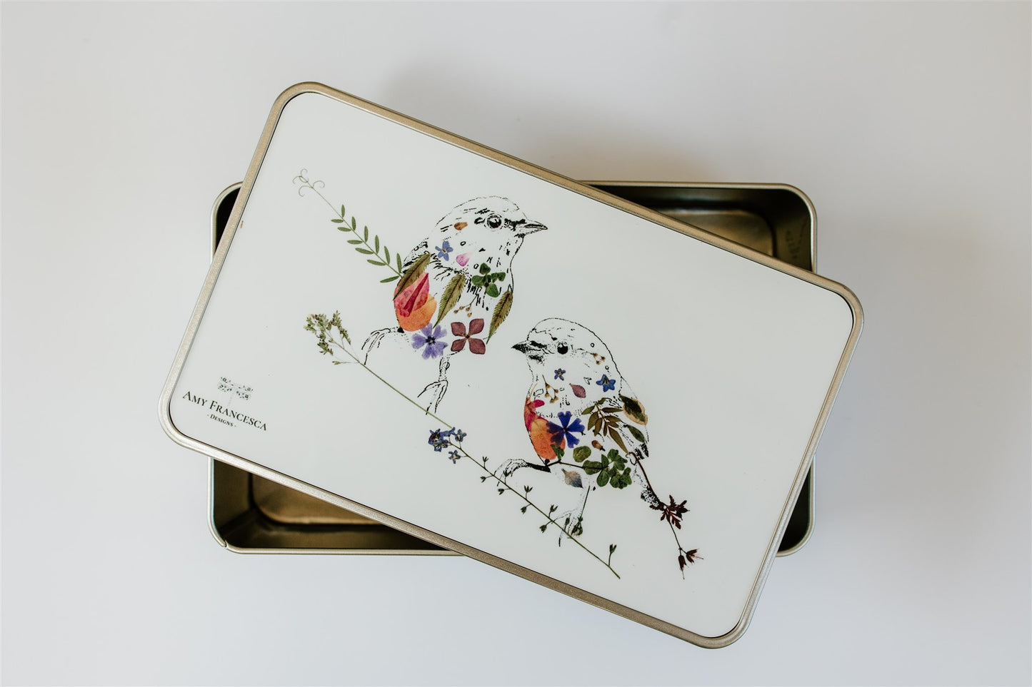 -Small Storage Tins- 'Robin Duo'