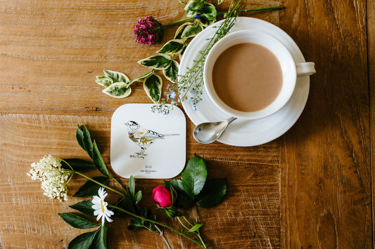 -Drink Coasters- 'Great Tit' (Set of 4)