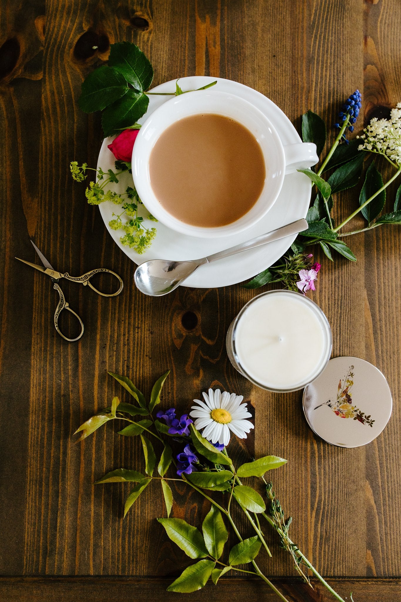 -Scented Candles- 'Hummingbird' (Lime, Basil & Mandarin)