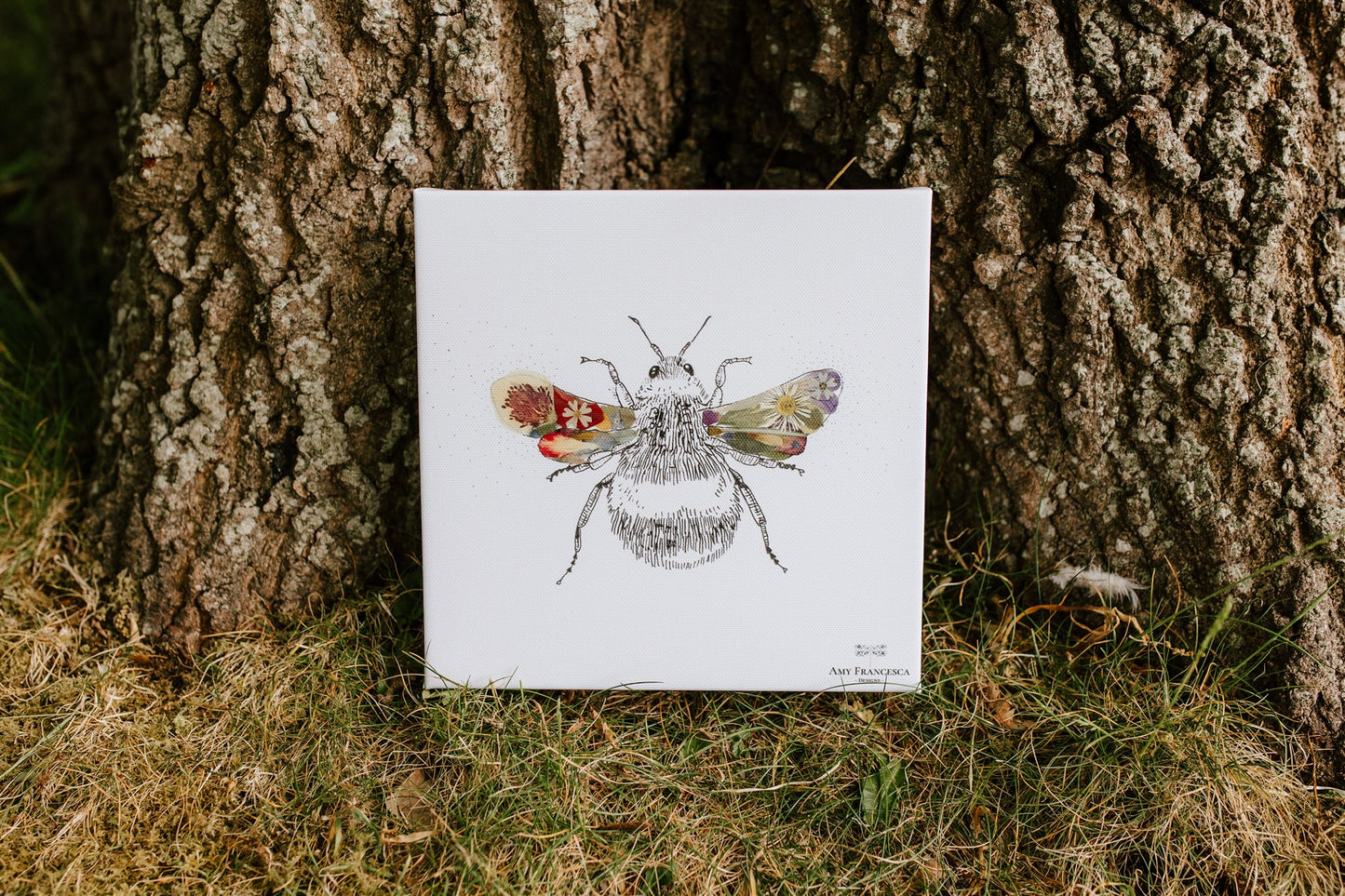 -Eco Canvas Prints- 'Flower Bee'