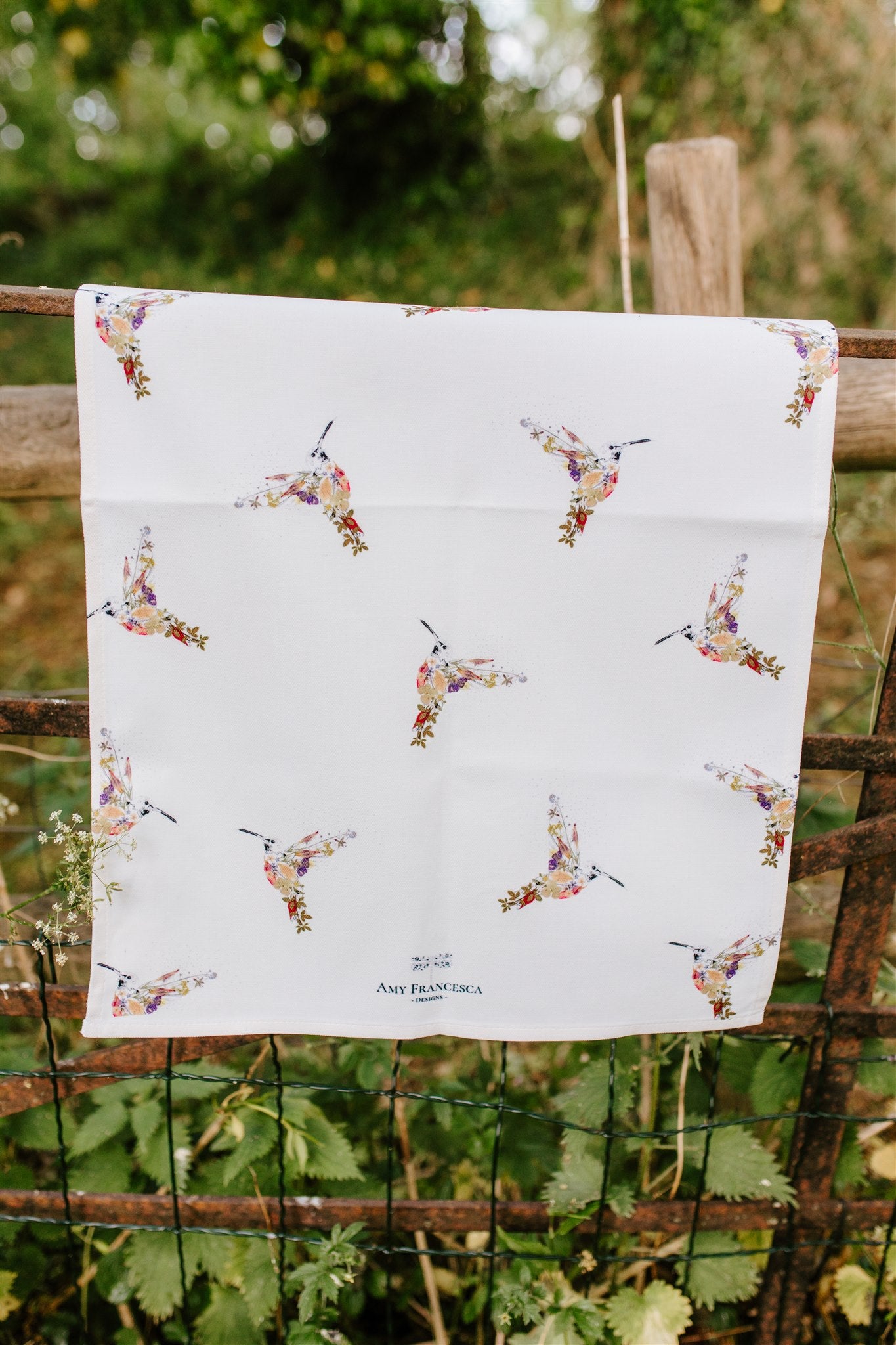 -Tea Towels- 'Hello Hummingbirds'
