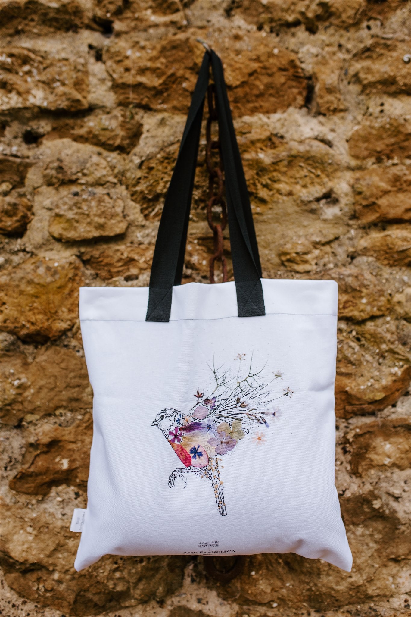 -Tote Bags- Tote 'Bird in Flight'