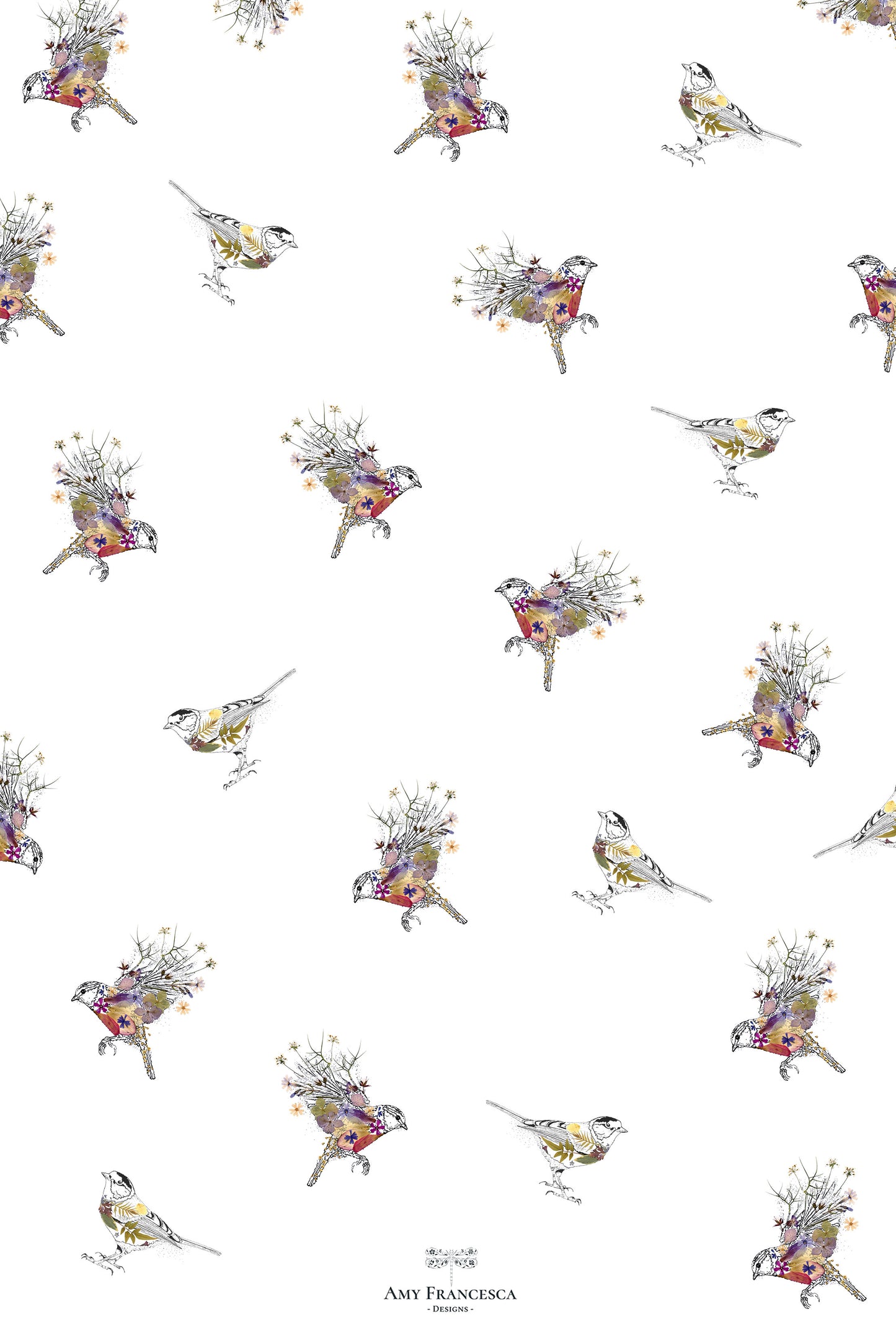 -Tea Towels- 'Feathery Friends'