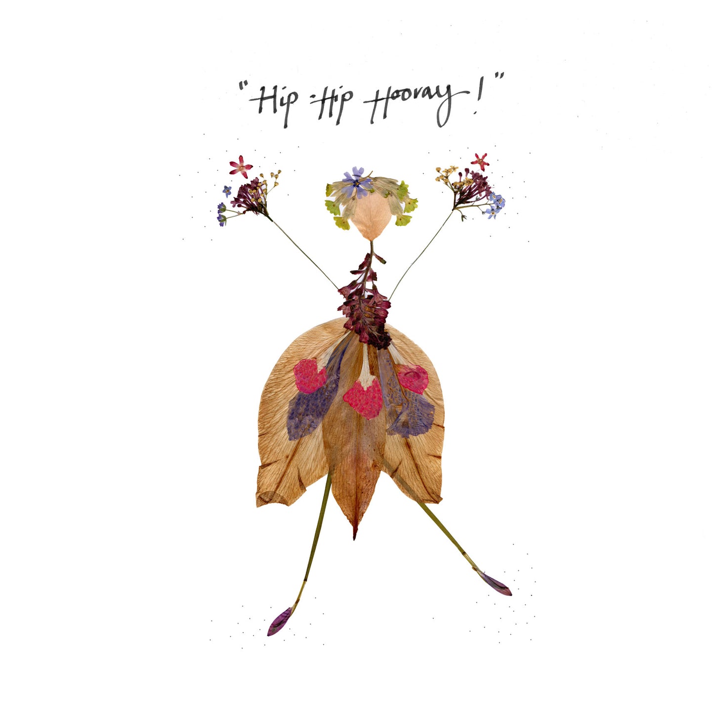 -Cards- 'Flower Girl' (Cover message: "Hip-Hip Hooray!")