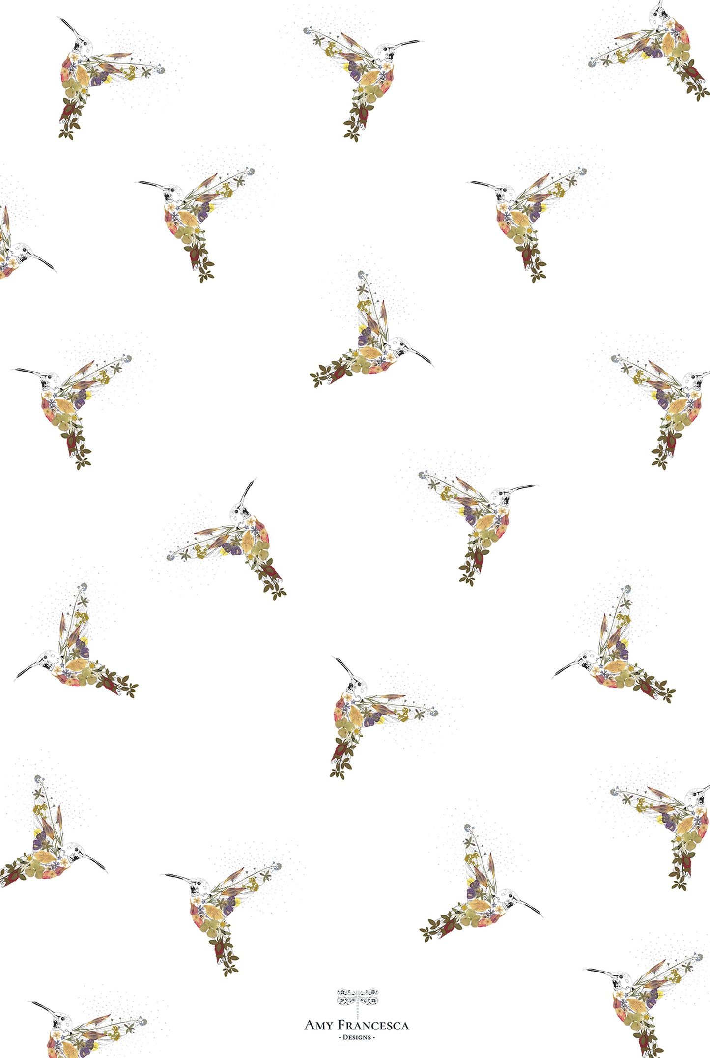 -Tea Towels- 'Hello Hummingbirds'