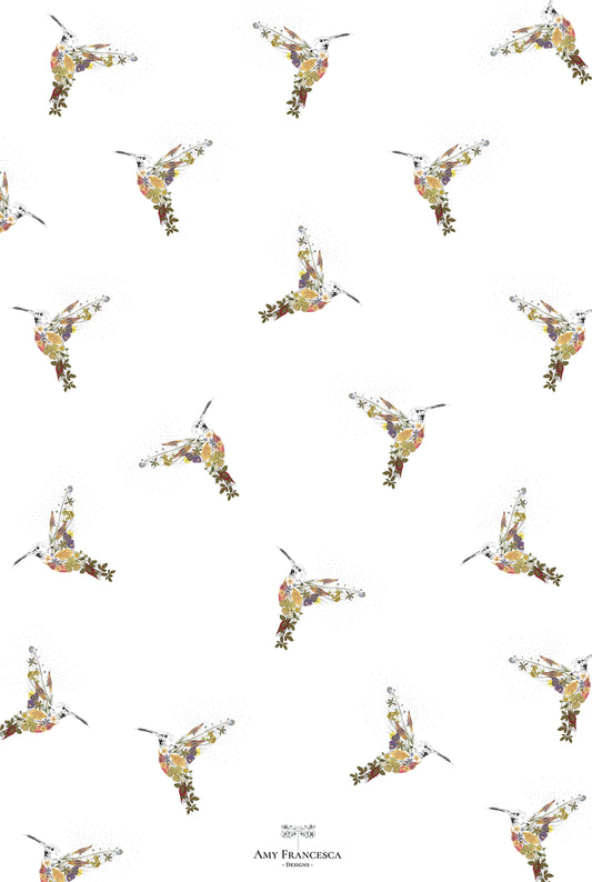 -Tea Towels- 'Hello Hummingbirds'