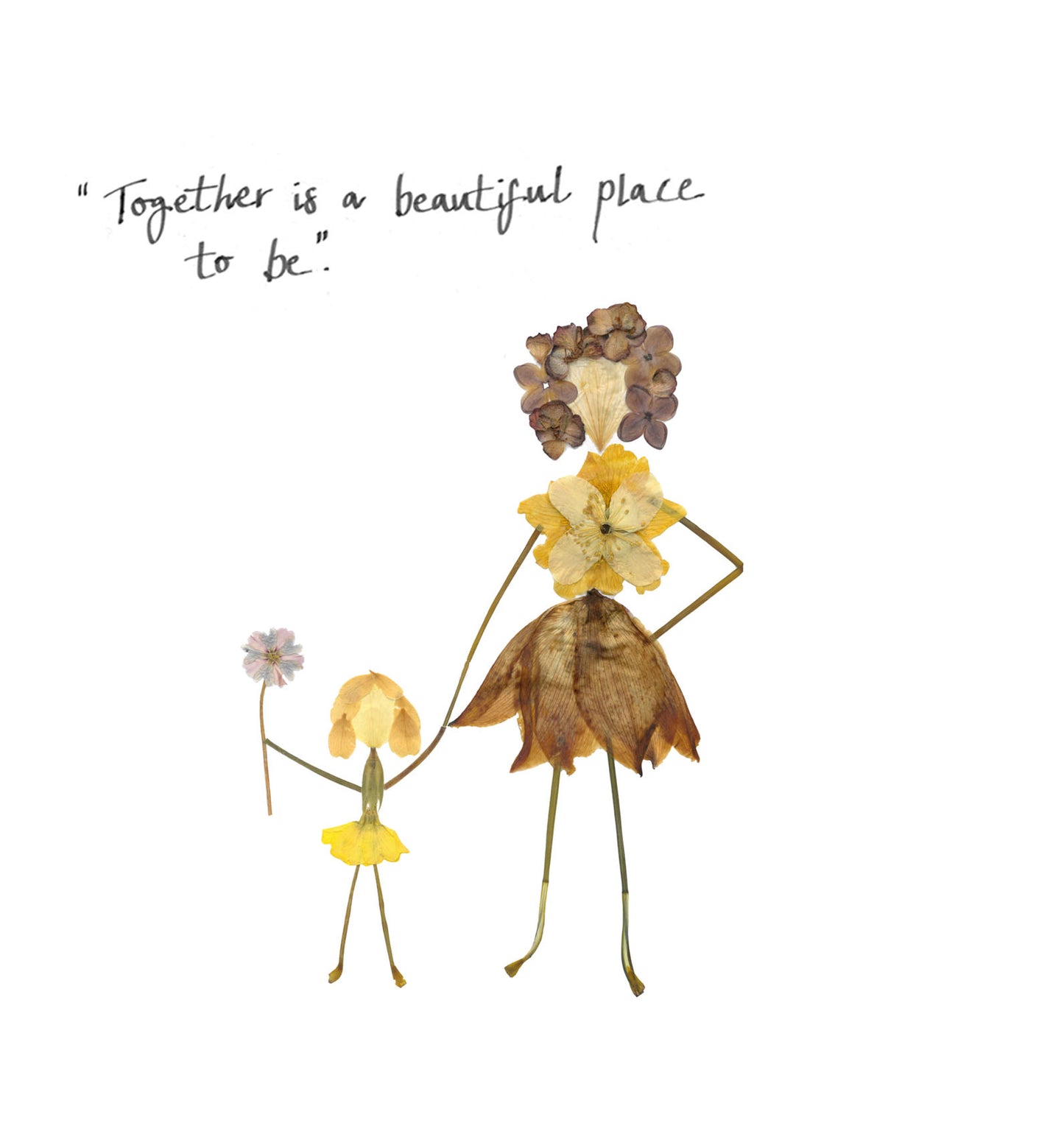 -Cards- 'Holding Hands' (Cover message: "Together is a beautiful place to be"