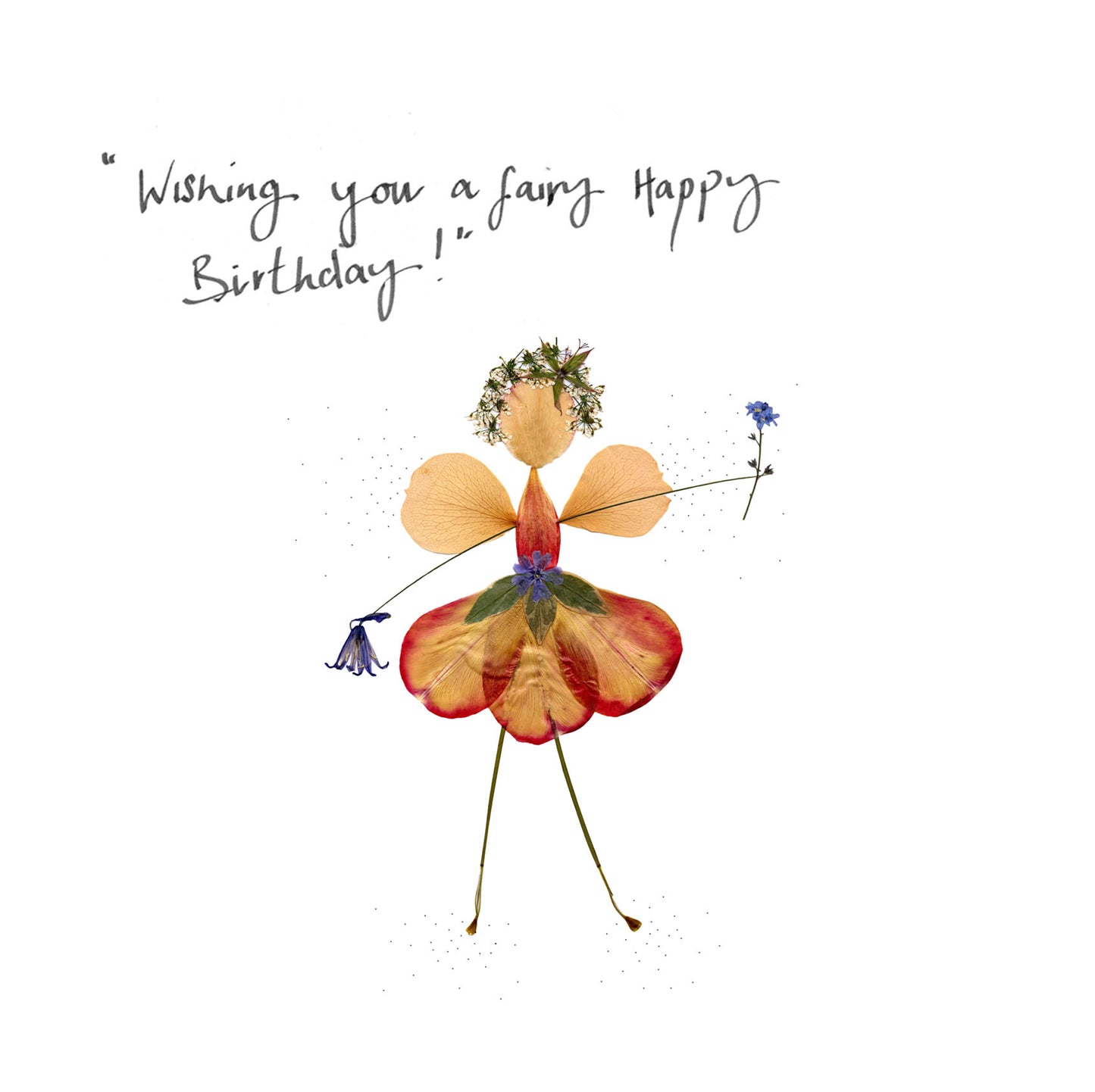 -Cards- 'Petal Pixie' (Cover message: "Wishing you a fairy Happy Birthday!")